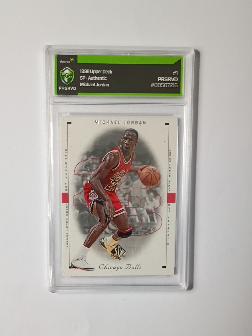 Michael Jordan Chicago Bulls Basketball Card - Red